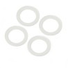 Snap-in Beadlock Rings White (4): LMT 2.0