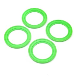 Snap-in Beadlock Rings Green (4): LMT 2.0