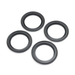 Snap-in Beadlock Rings Black (4): LMT 2.0