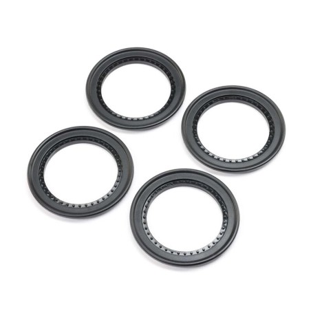 Snap-in Beadlock Rings Black (4): LMT 2.0