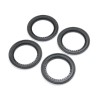 Snap-in Beadlock Rings Black (4): LMT 2.0