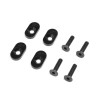 Engine Mount Insert & Screws 20T Black(4): DBXL 2.0
