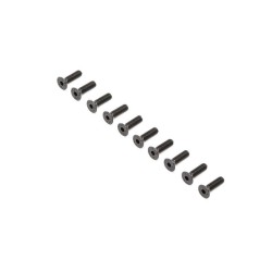 Flat Head Screws Steel Black Oxide  M4 x 14mm (10)
