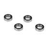 6x10x3 Rubber Sealed Ball Bearing (4): 8X 8XE