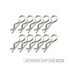 JConcepts - compact / angled body clips, silver, 10pc