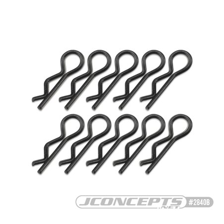 JConcepts - compact / angled body clips, black, 10pc