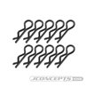 JConcepts - compact / angled body clips, black, 10pc
