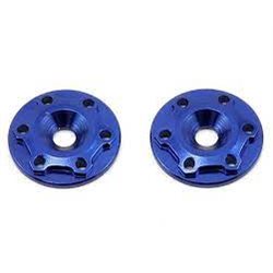 Finnisher - 1/8th buggy / truck - screw-in type aluminum wing button - blue