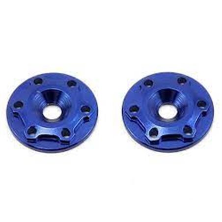 Finnisher - 1/8th buggy / truck - screw-in type aluminum wing button - blue