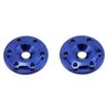 Finnisher - 1/8th buggy / truck - screw-in type aluminum wing button - blue