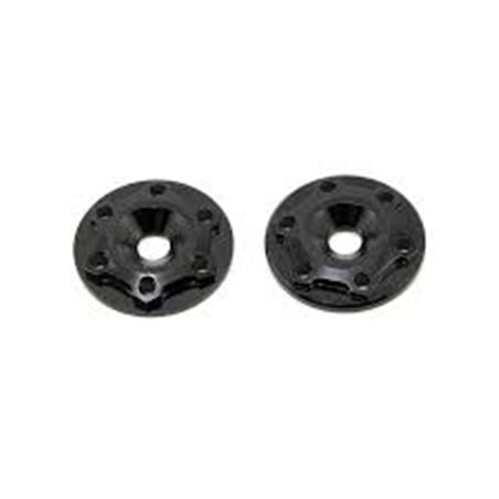 Finnisher - 1/8th buggy / truck - screw-in type aluminum wing button - black