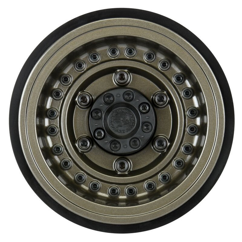 1/6 Black Rhino Armory Alum 2.9 Dual Offset SCX6 Wheels (2) Gunmetal
