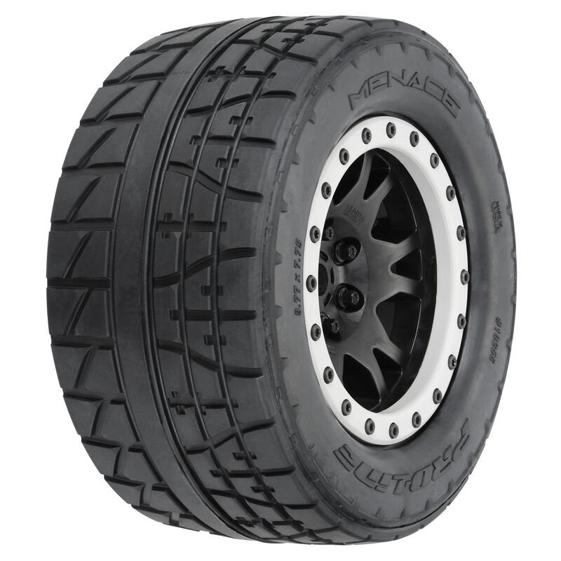 1/5 Menace HP BELTED Pro-Loc F/R X-MAXX MTD 24mm Blk/Gry Impulse (2)