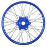 1/4 Pro-Spec Aluminum V2 Bead Front Wheel Blue/Blue (1): Promoto-MX