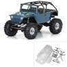 1/10 2004 Jeep LJ Clear Body/Trail Cage 12.3 Wheelbase Crawlers
