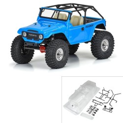 1/10 1979 Toyota Land Cruiser FJ40 Clear Body/Cage 12.3 WB Crawlers