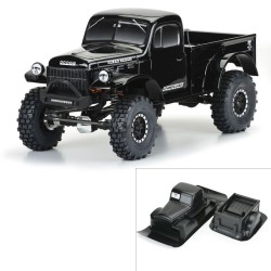 1/10 1946 Dodge Power Wagon Black Body 12.3 (313mm) WB Crawlers