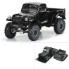 1/10 1946 Dodge Power Wagon Black Body 12.3 (313mm) WB Crawlers
