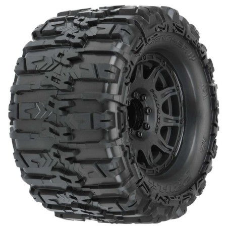 1/8 Trencher HP BELTED F/R 3.8 MT Tires Mounted 17mm Black Raid (2)