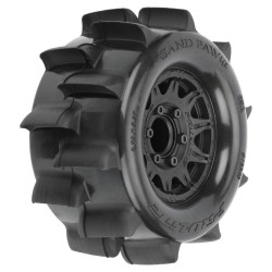 1/10 Sand Paw HP BELTED F/R 2.8 MT Tires MTD 12/14mm Black Raid (2)