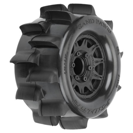 1/10 Sand Paw HP BELTED F/R 2.8 MT Tires MTD 12/14mm Black Raid (2)
