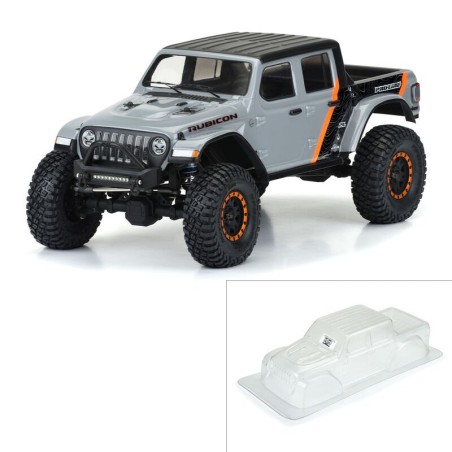 1/10 2020 Jeep Gladiator Clear Body 12.3 (313mm) Wheelbase Crwlrs