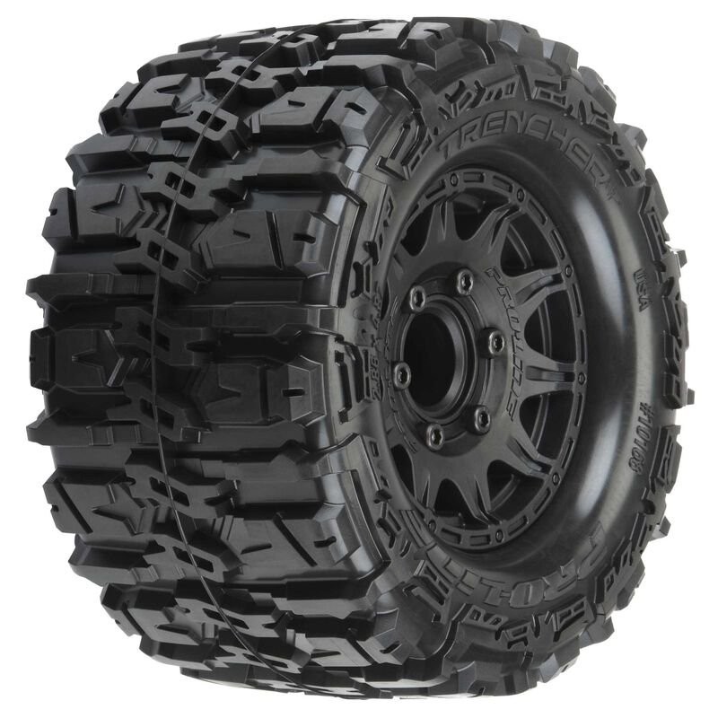 1/10 Trencher HP BELTED F/R 2.8 MT Tires MTD 12mm/14mm Blk Raid (2)