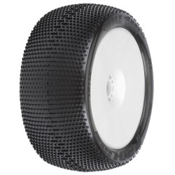 1/8 Hole Shot S3 F/R 4.0 Tires Mounted 17mm Wht Zero Offst Whls (2)