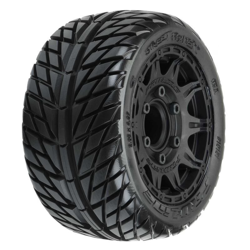 1/10 Street Fighter LP F/R 2.8 MT Tires MTD 12mm/14mm Blk Raid (2)