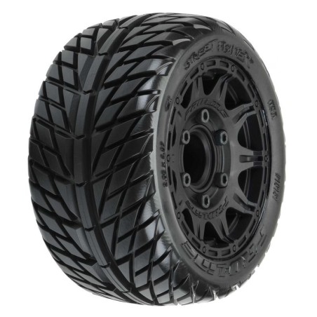 1/10 Street Fighter LP F/R 2.8 MT Tires MTD 12mm/14mm Blk Raid (2)