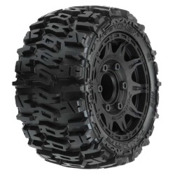 1/10 Trencher LP F/R 2.8 MT Tires Mounted 12mm/14mm Black Raid (2)