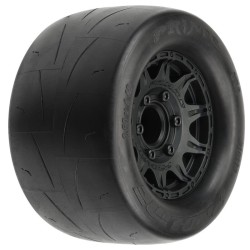 1/10 Prime F/R 2.8 Street MT Tires Mounted 12mm/14mm Black Raid (2)