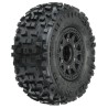 1/10 Badlands Front/Rear 2.2/3.0 SC Mounted 12mm Black Raid (2)