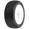 1/8 Slide Lock S3 Front/Rear Buggy Tires Mounted 17mm White (2)