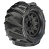 1/10 Dumont F/R 2.8 MT Tires Mounted 12mm/14mm Black Raid (2)