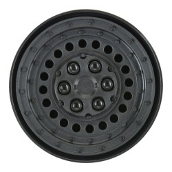 1/10 Carbine Front/Rear 1.9 12mm Rock Crawler Wheels (2) Black