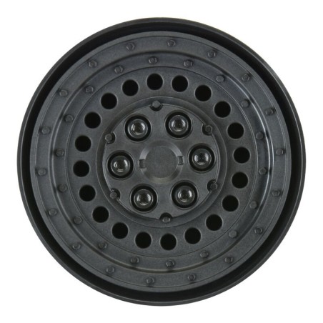 1/10 Carbine Front/Rear 1.9 12mm Rock Crawler Wheels (2) Black