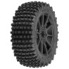 1/8 Gladiator M2 Fr/Rr Buggy Tires Mounted 17mm Black Mach 10 (2)