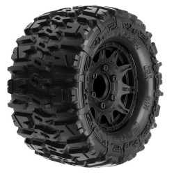 1/10 Trencher F/R 2.8 MT Tires Mounted 12mm/14mm Black Raid (2)