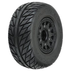 1/10 Street Fighter Fr/Rr 2.2/3.0 SC Mounted 12mm Black Raid (2)