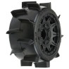 1/10 Sand Paw LP F/R 2.8 MT Tires Mounted 12mm/14mm Black Raid (2)