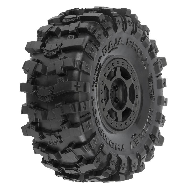 1/10 Mickey Thompson Baja Pro X G8 F/R 1.9 MTD 12mm Blk Holcomb (2)