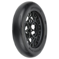 1/4 Supermoto S3 Motorcycle Front Tire MTD Black (1): PM-MX/SM