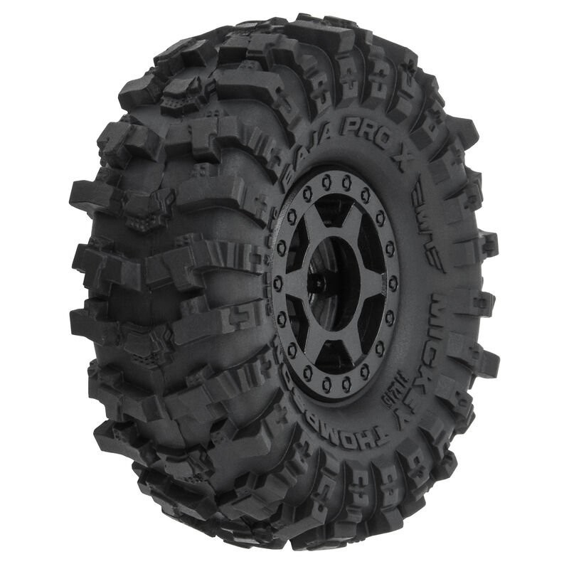 1/24 Mickey Thompson Baja Pro X F/R 1.0 MTD 7mm Black Holcomb (4)