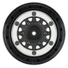 1/10 Raid Bead-Loc Fr/Rr 2.2/3.0 12 & 14mm SC Wheels (2) Silvr/Blk