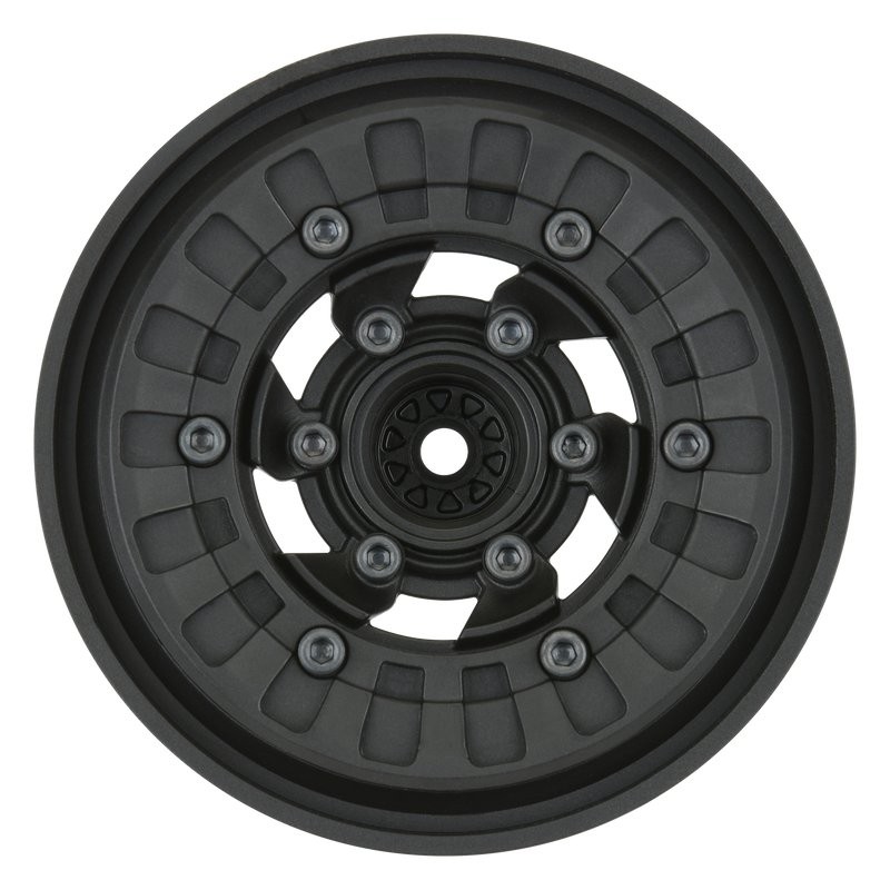 1/10 Vice CrushLock Front/Rear 2.6 12mm Crawling Wheels (2) Blk/Blk