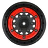 1/10 Raid Bead-Loc Fr/Rr 2.2/3.0 12 & 14mm SC Wheels (2) Red/Black