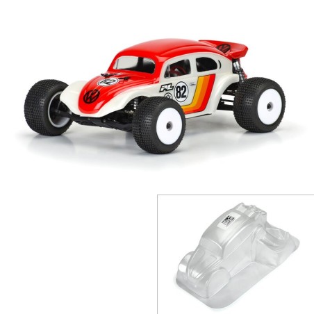 1/18 Volkswagen Baja Bug Clear Body: Mini-T 2.1