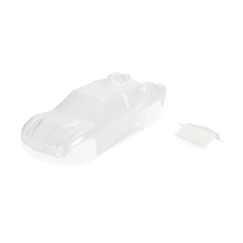 1/28 Pre-Cut Crowd Pleazer Clear Body: Losi Micro-T
