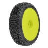 1/24 Electron 2.0 Buggy F/R Tires Mounted 7mm Yellow (4): Micro-B